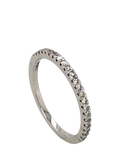 Vintage Fine Jewellery 18ct white gold 21-stone diamond ring, imported from the UK