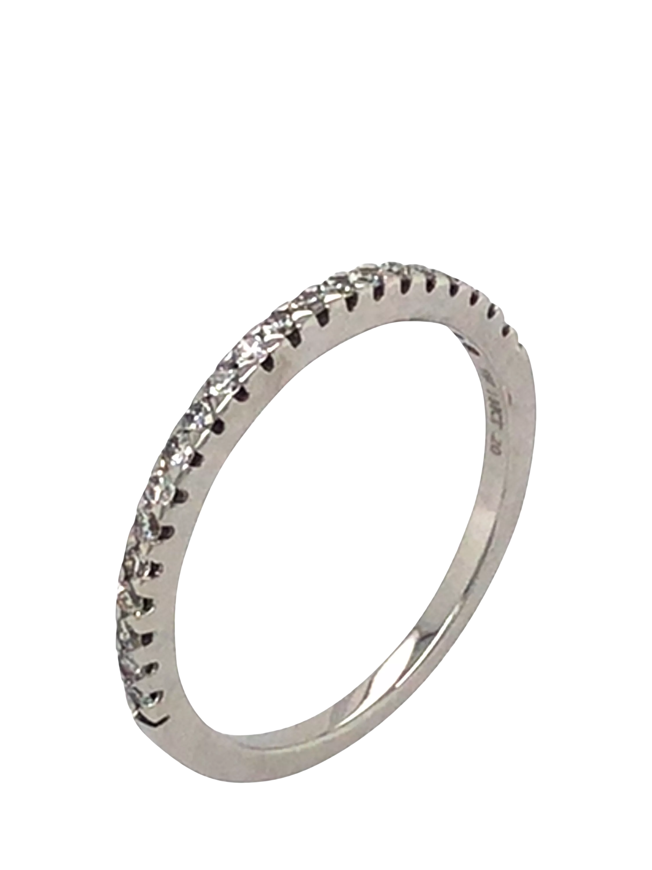 Vintage Fine Jewellery 18ct white gold 21-stone diamond ring, imported from the UK