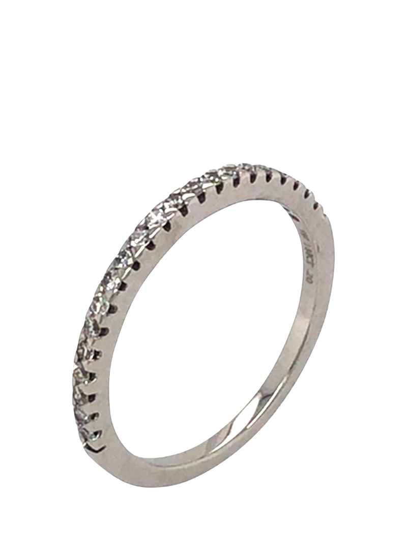 Vintage Fine Jewellery 18ct white gold 21-stone diamond ring, imported from the UK