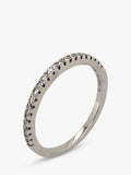 Vintage Fine Jewellery 18ct white gold 21-stone diamond ring, imported from the UK