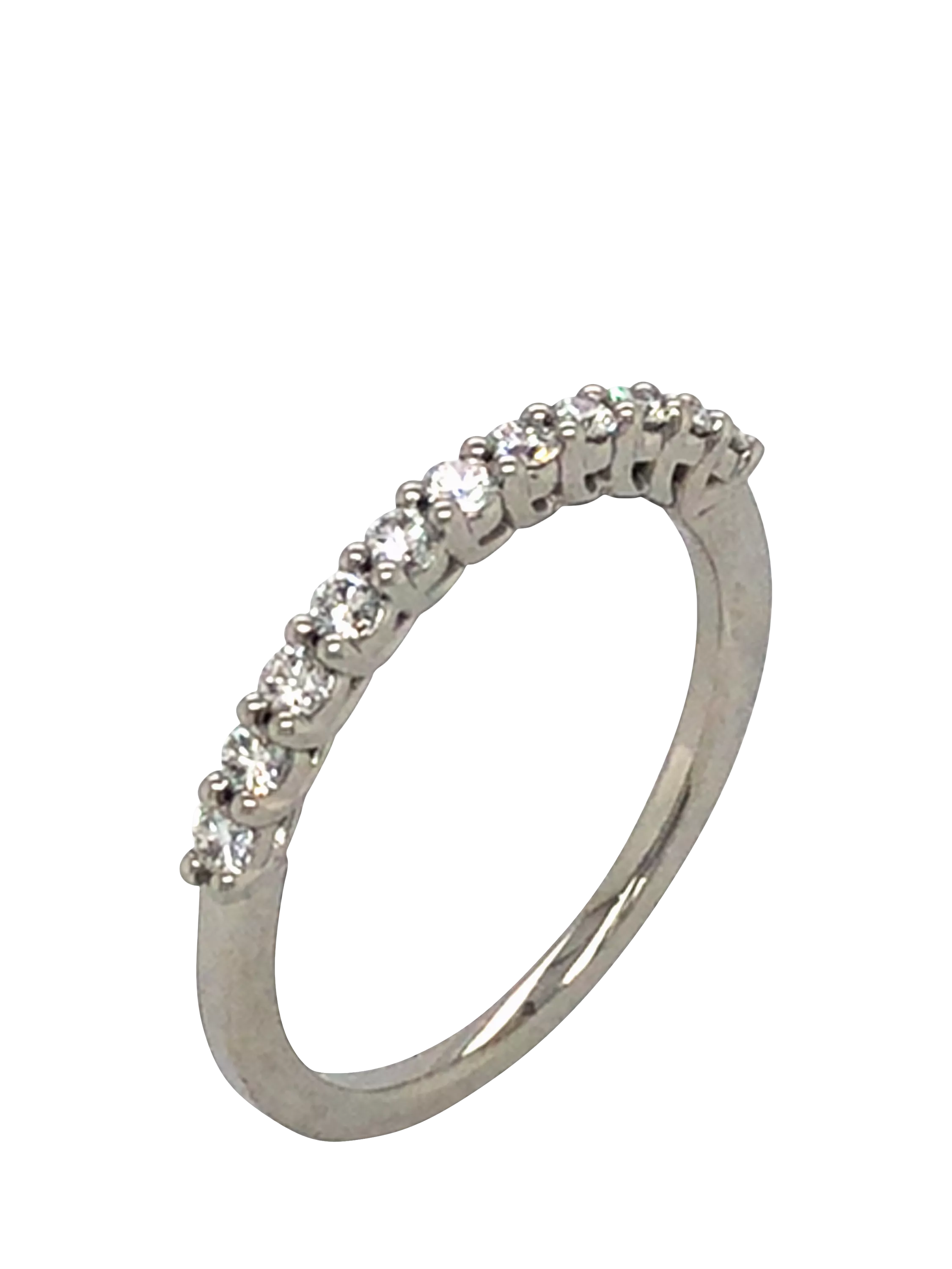 Vintage Fine Jewellery platinum diamond ring 0.33ct size N 1/2, imported from the UK