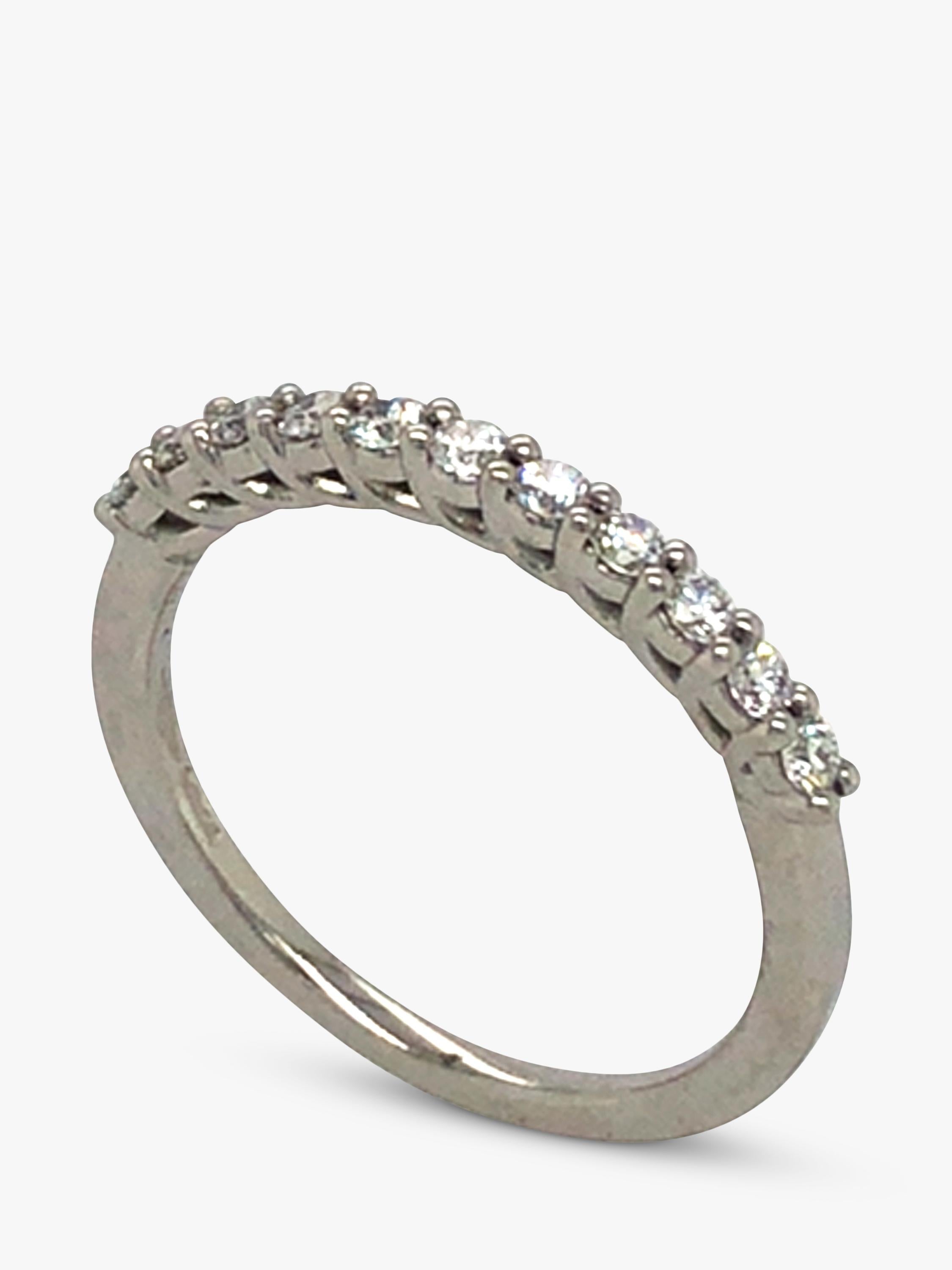 Vintage Fine Jewellery platinum diamond ring 0.33ct size N 1/2, imported from the UK