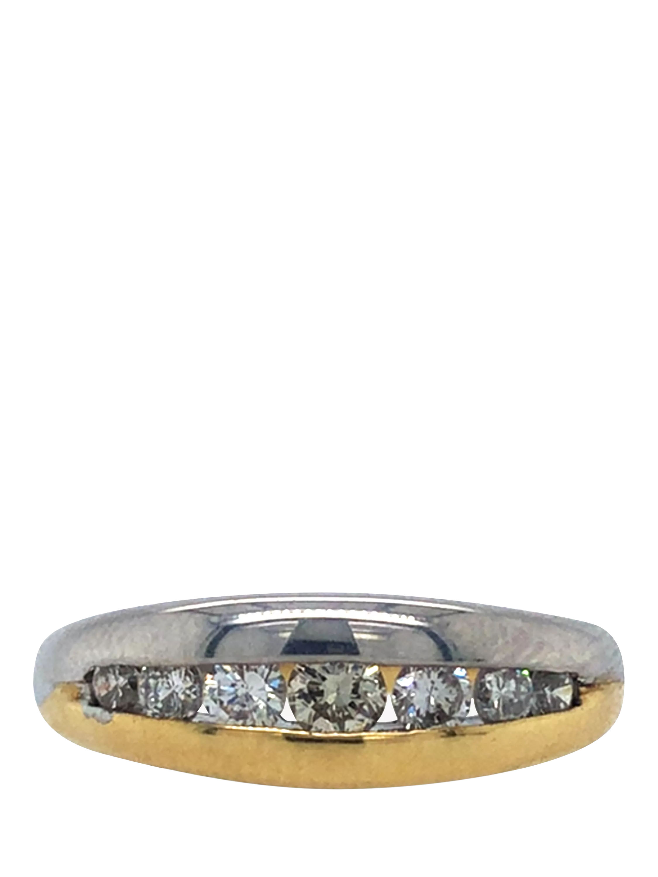 Vintage Fine Jewellery graduated diamond ring 0.50ct UK N - British product