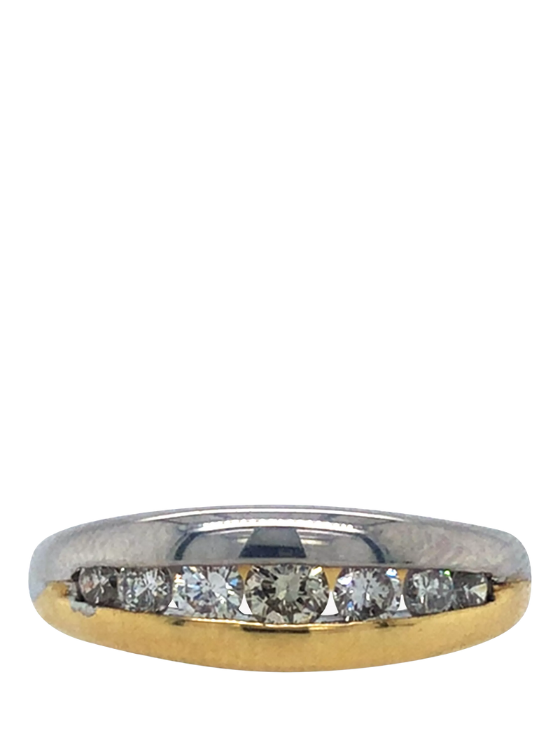 Vintage Fine Jewellery graduated diamond ring 0.50ct UK N - British product