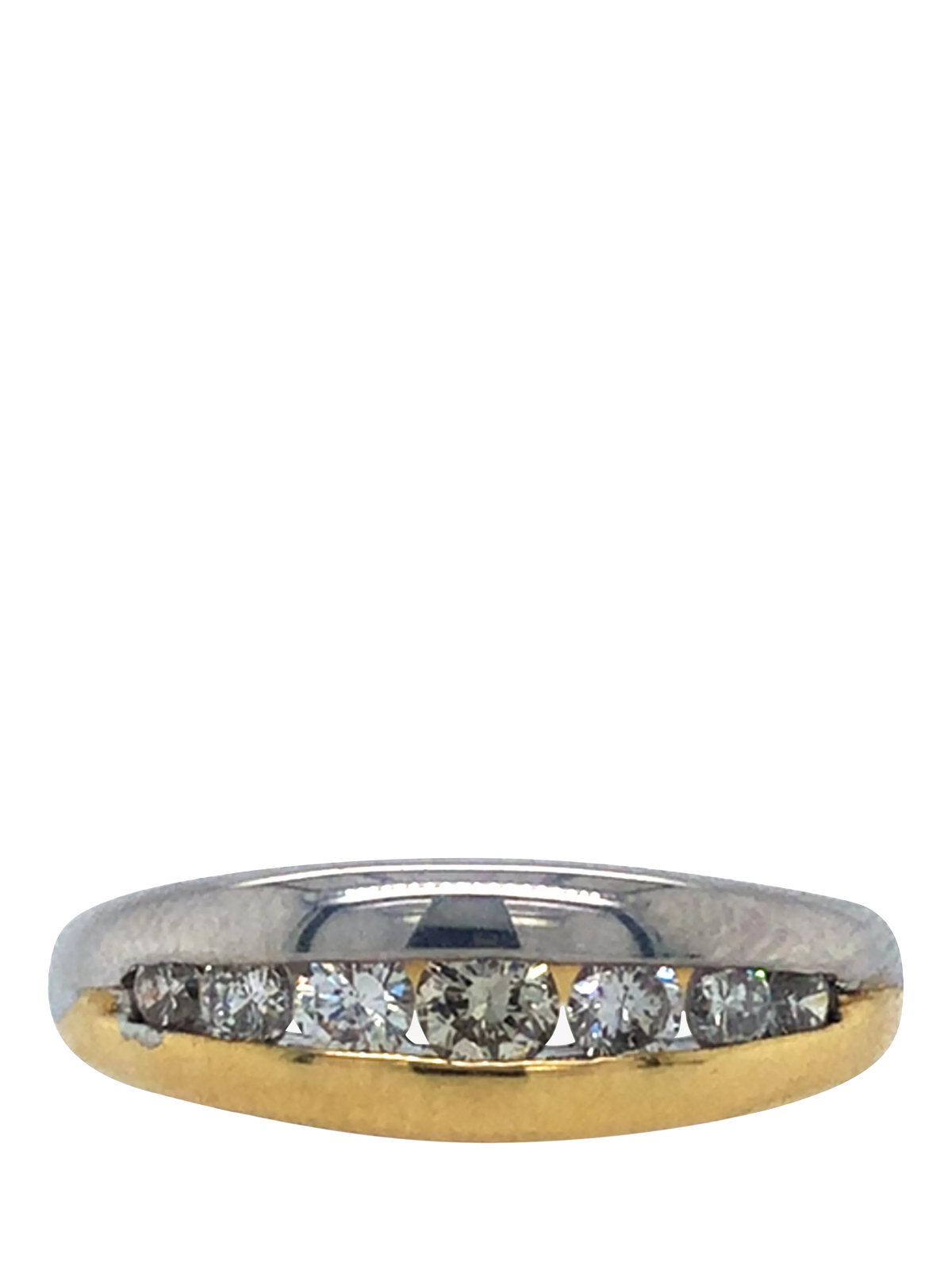 Vintage Fine Jewellery graduated diamond ring 0.50ct UK N - British product