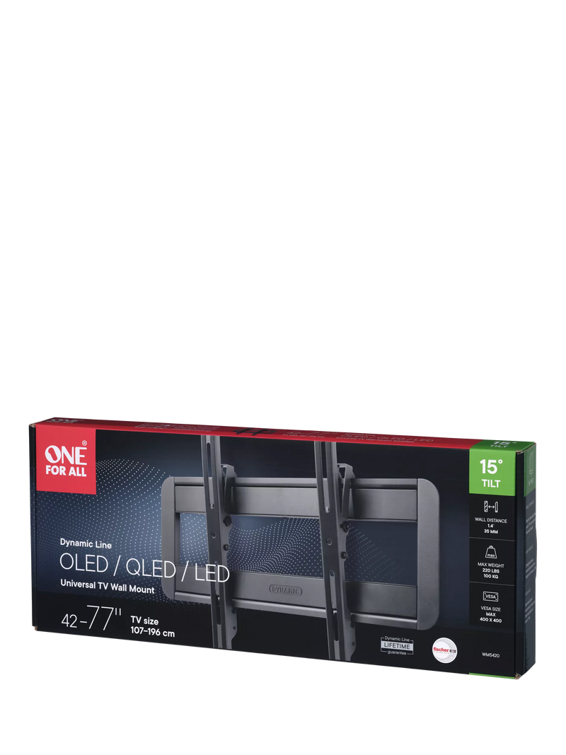 One For All tilting TV bracket 42-77 inch, UK version