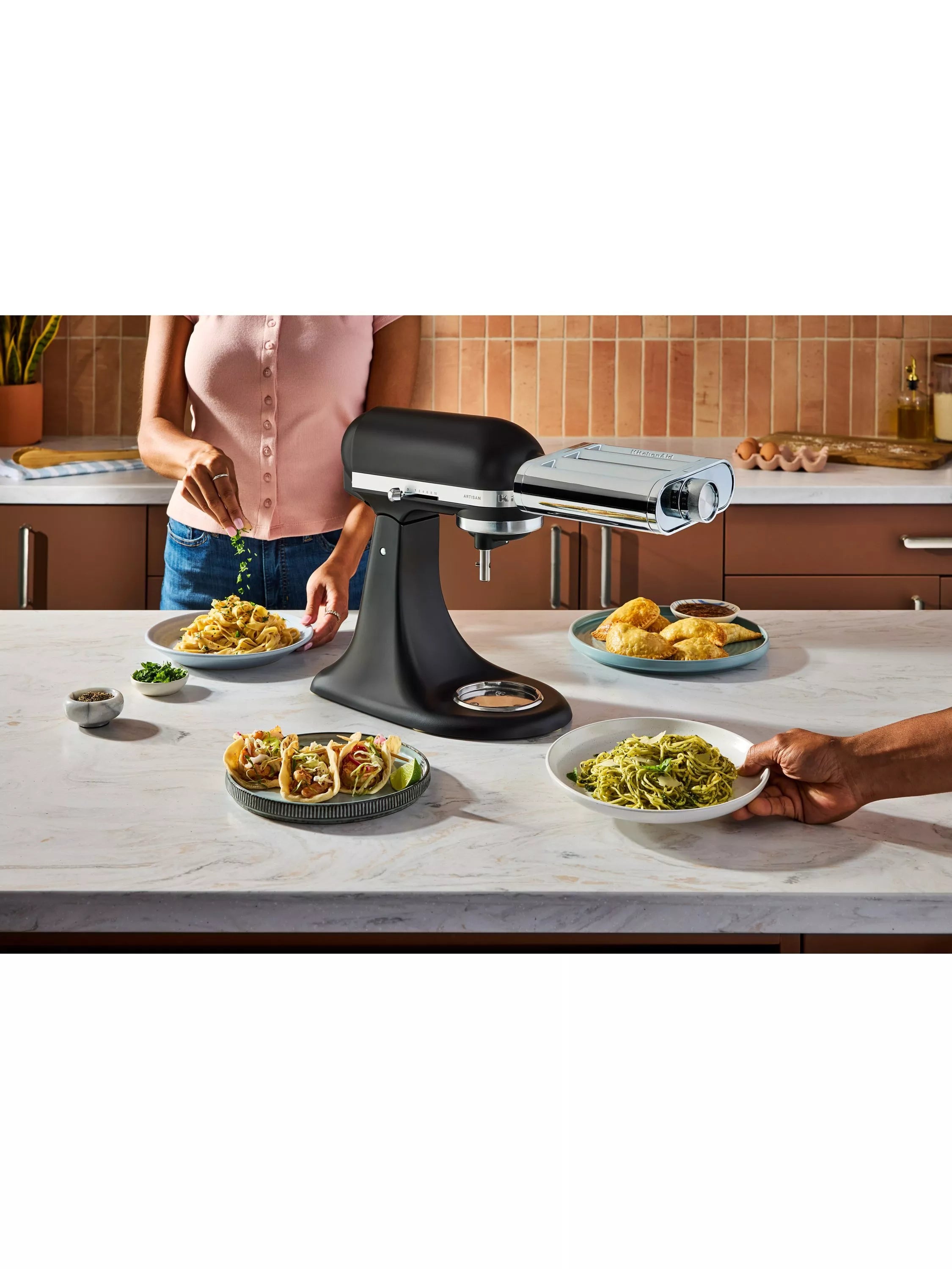KitchenAid 3-in-1 Pasta Attachment stainless steel (British brand)