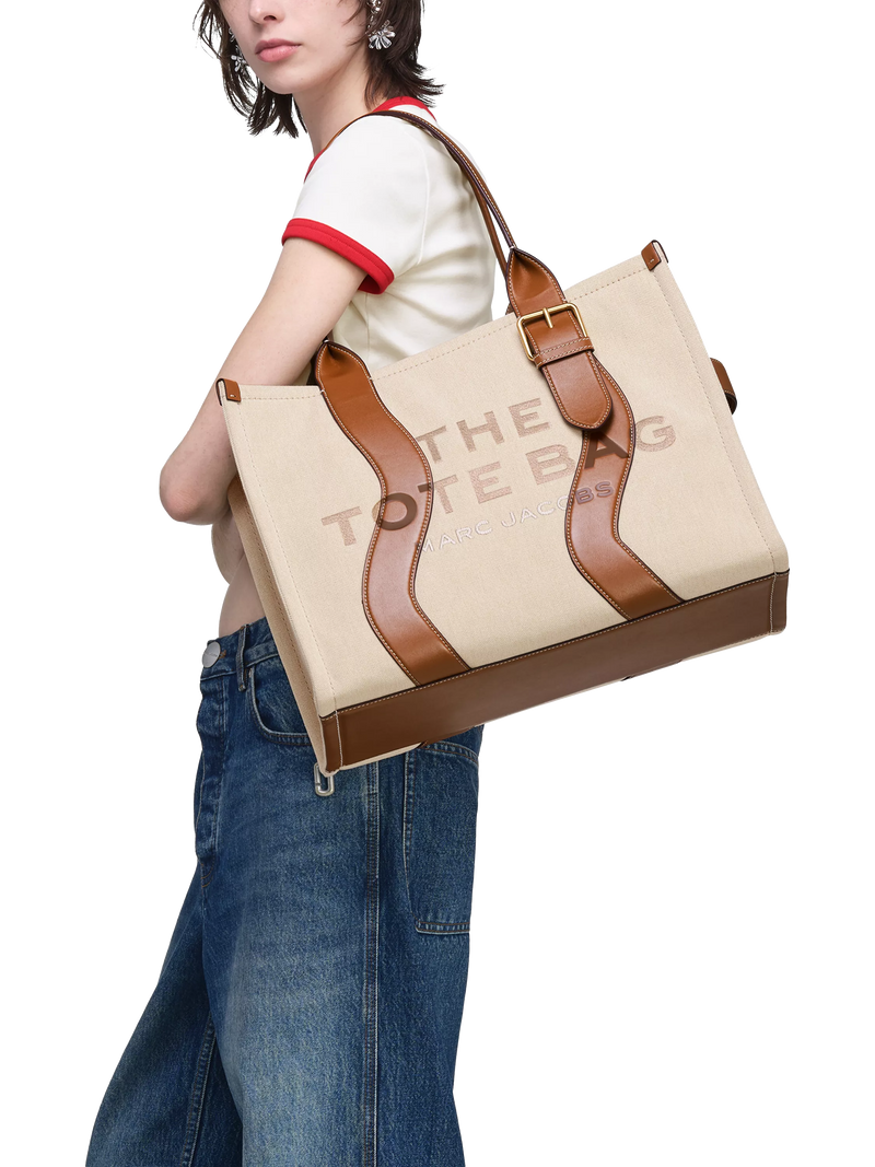 Marc Jacobs large wavy tote bag beige (British brand)