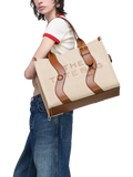 Marc Jacobs large wavy tote bag beige (British brand)