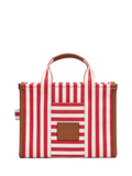 Marc Jacobs tote bag in True Red Multi stripe, imported from the UK