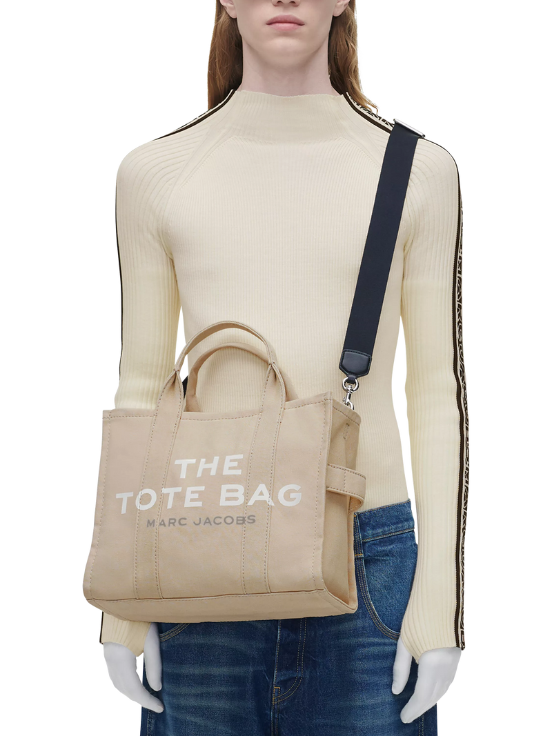 Marc Jacobs medium tote cotton canvas beige designer bag, imported from the UK