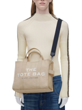 Marc Jacobs medium tote cotton canvas beige designer bag, imported from the UK
