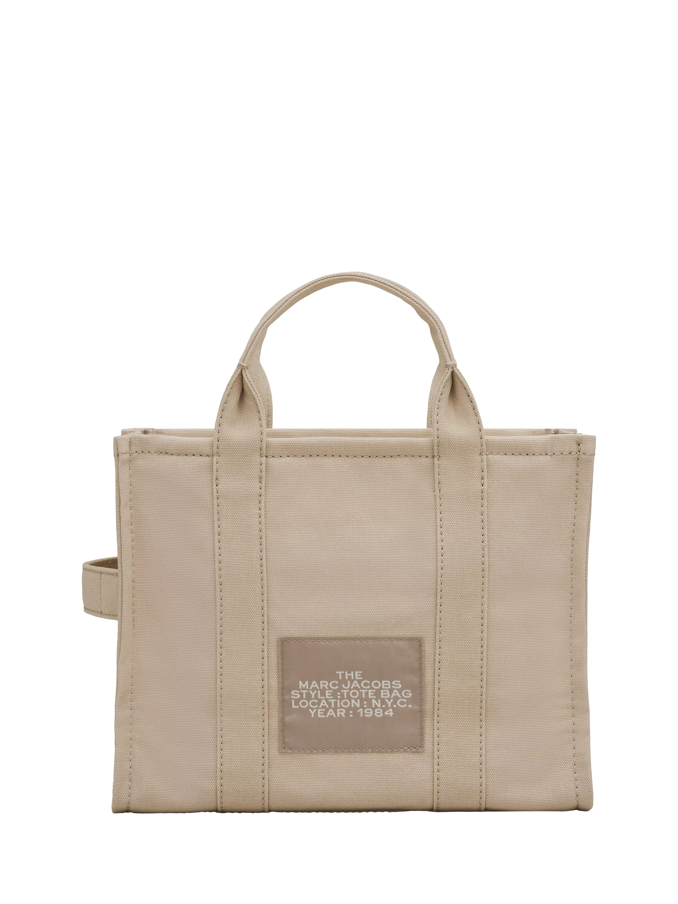 Marc Jacobs medium tote cotton canvas beige designer bag, imported from the UK