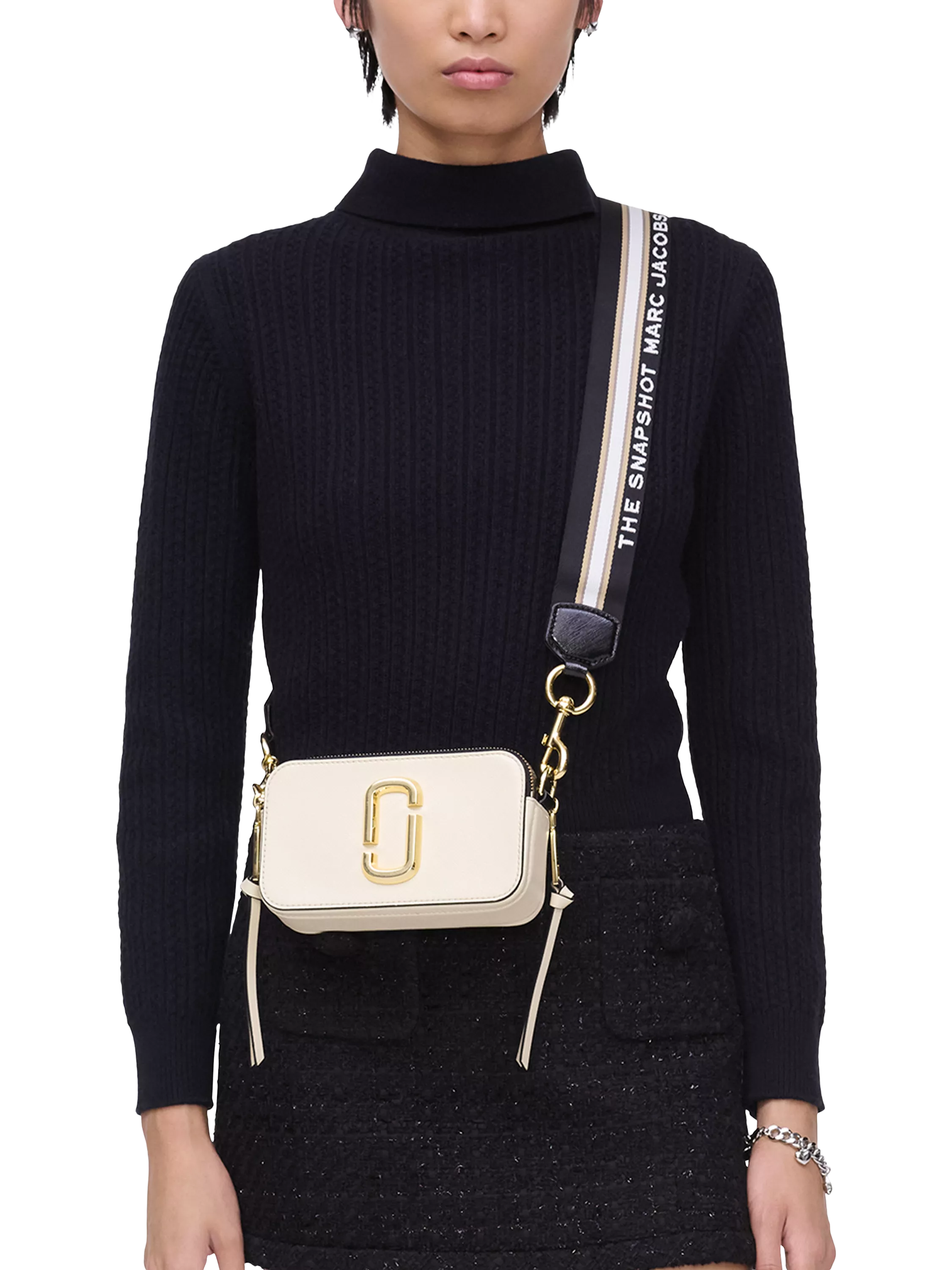 Marc Jacobs Snapshot crossbody bag in Cloud White Multi - British product