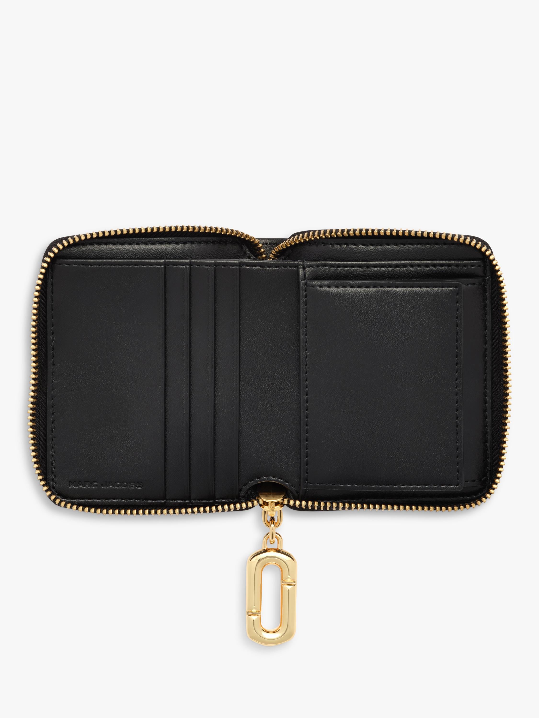 Marc Jacobs slim leather wallet with J Marc charm (British brand)