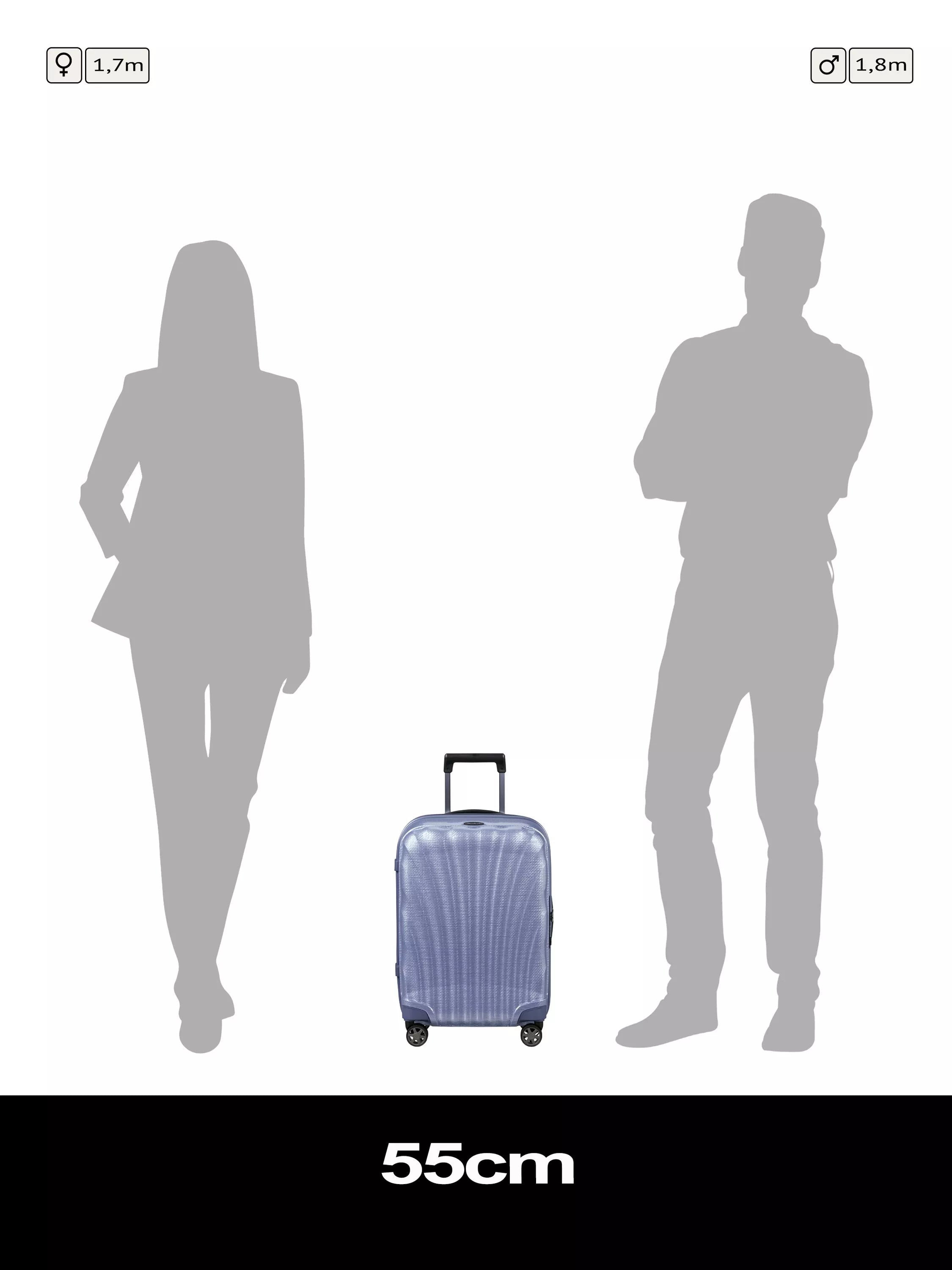 Samsonite C-Lite cabin suitcase 55cm lavender (British brand)