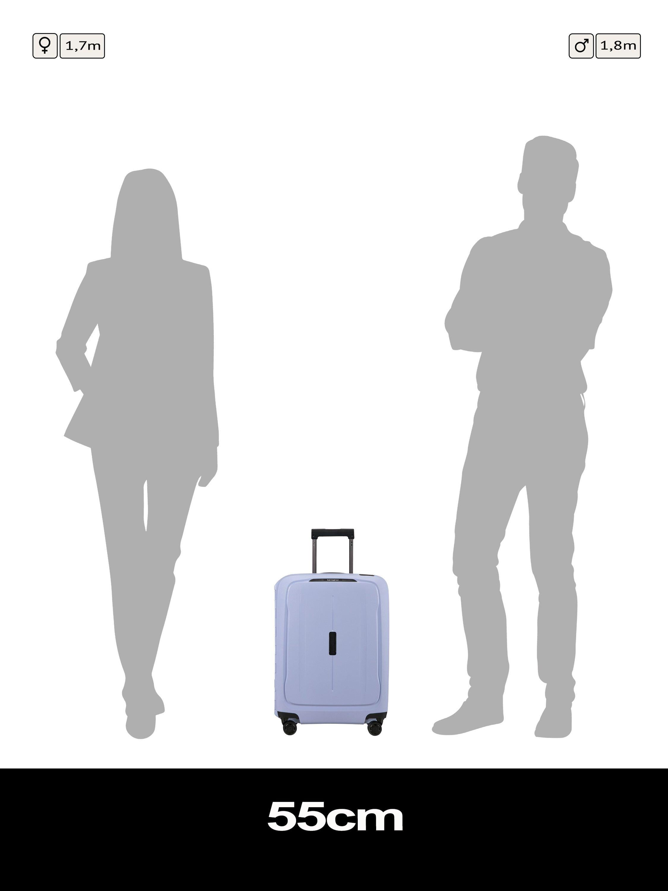 Samsonite Essens lavender expandable cabin suitcase 55cm, imported from the UK