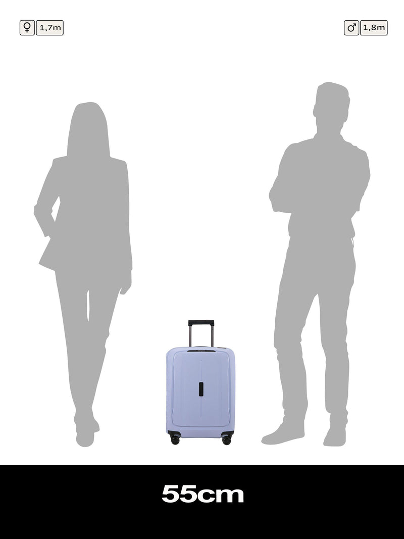 Samsonite Essens lavender expandable cabin suitcase 55cm, imported from the UK