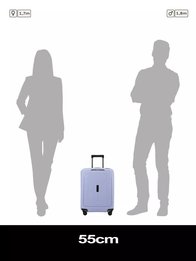 Samsonite Essens lavender expandable cabin suitcase 55cm, imported from the UK