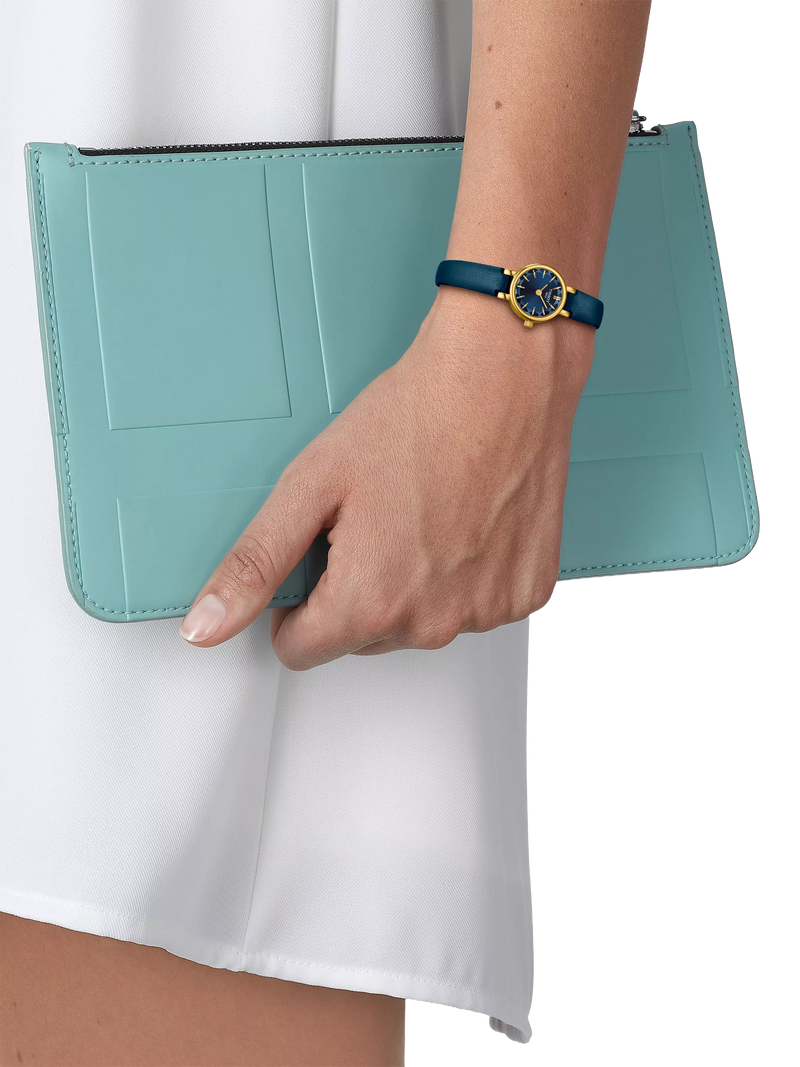 Tissot women's blue leather watch - British product