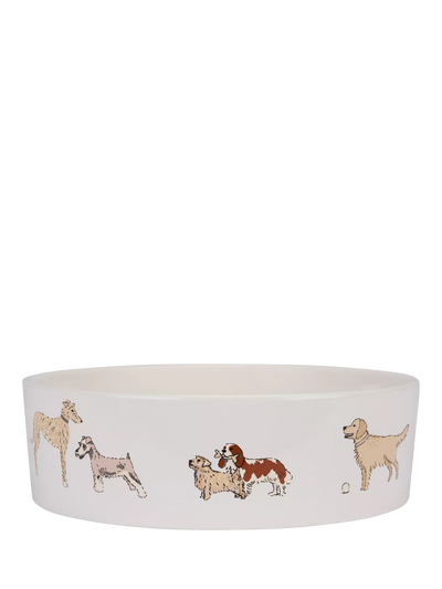 John Lewis Sophie Allport Ceramic Dog Bowl Multi Large- Buy online at McGrocer