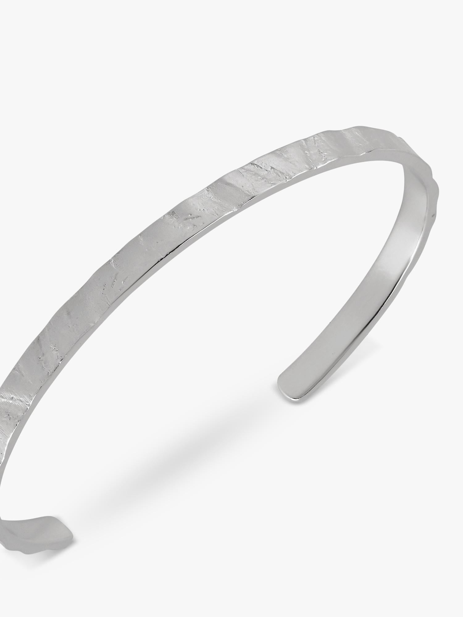 TUTTI Amble open bangle silver recycled metals, UK version