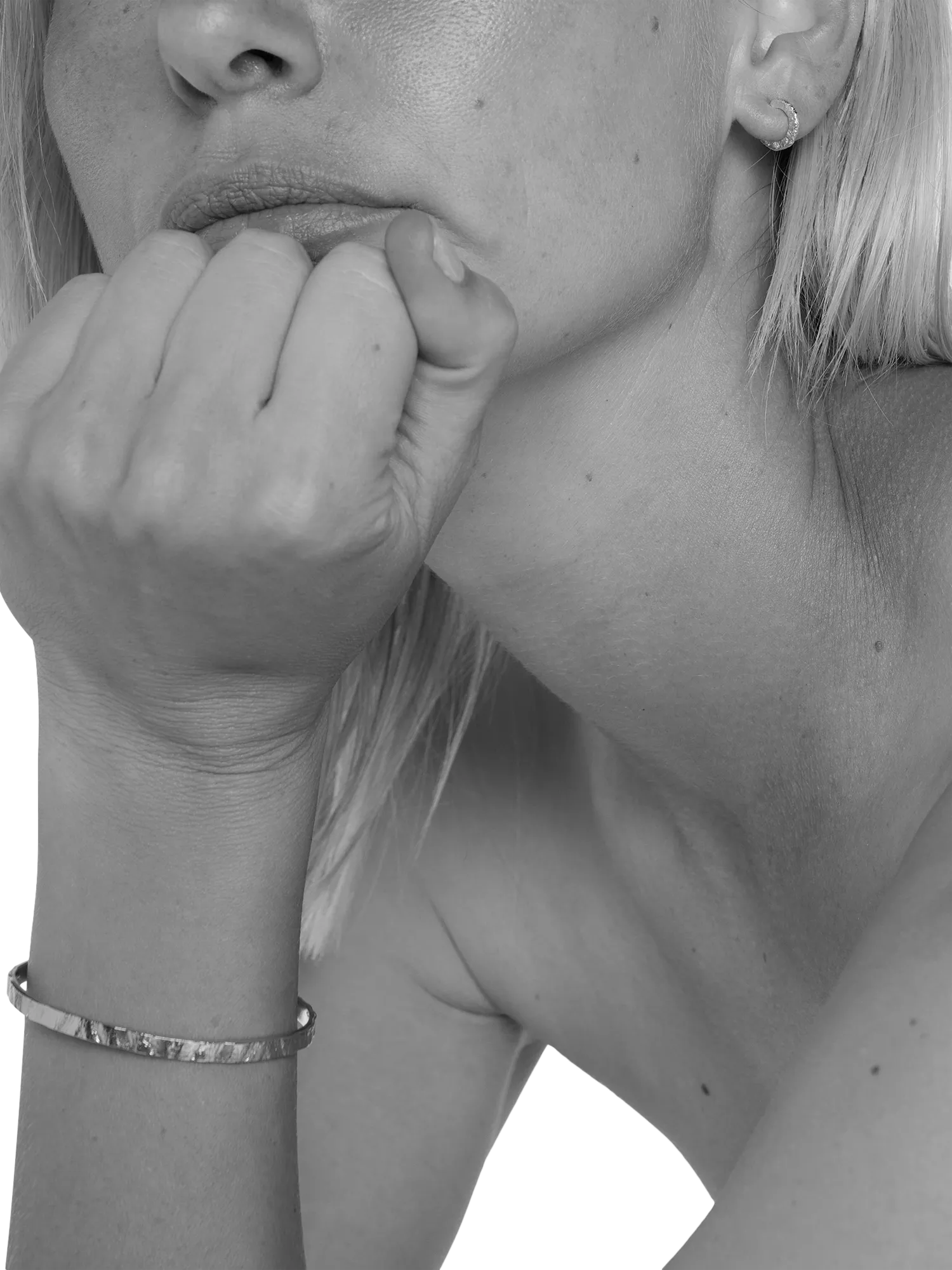 TUTTI Amble open bangle silver recycled metals, UK version