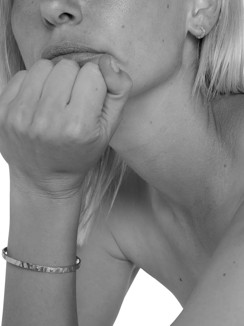TUTTI Amble open bangle silver recycled metals, UK version
