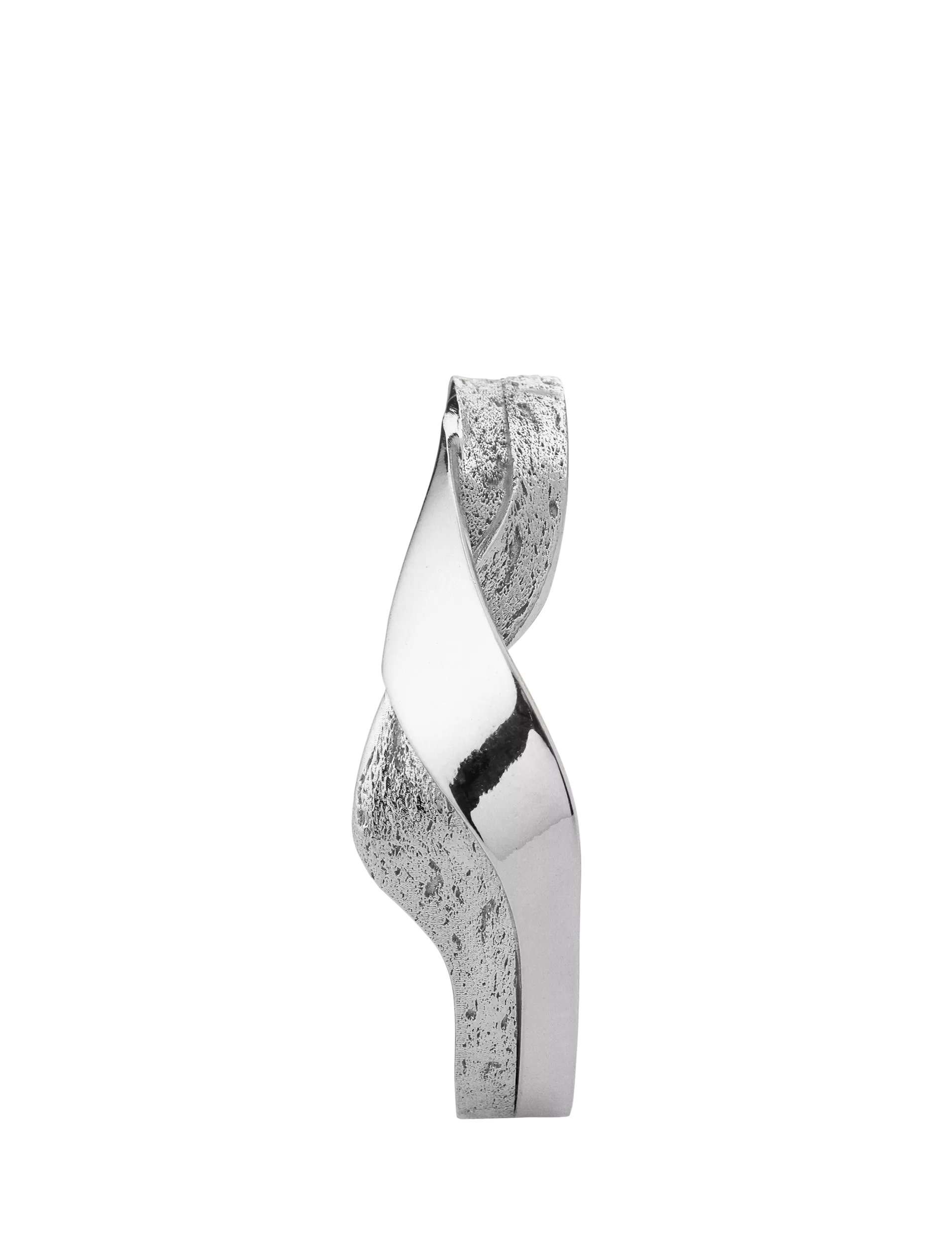 TUTTI silver wave bangle recycled metal - British product