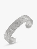 TUTTI flat textured silver bangle (British brand)