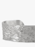 TUTTI flat textured silver bangle (British brand)