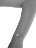 TUTTI heart pendant bracelet in silver with engravable heart (British brand)