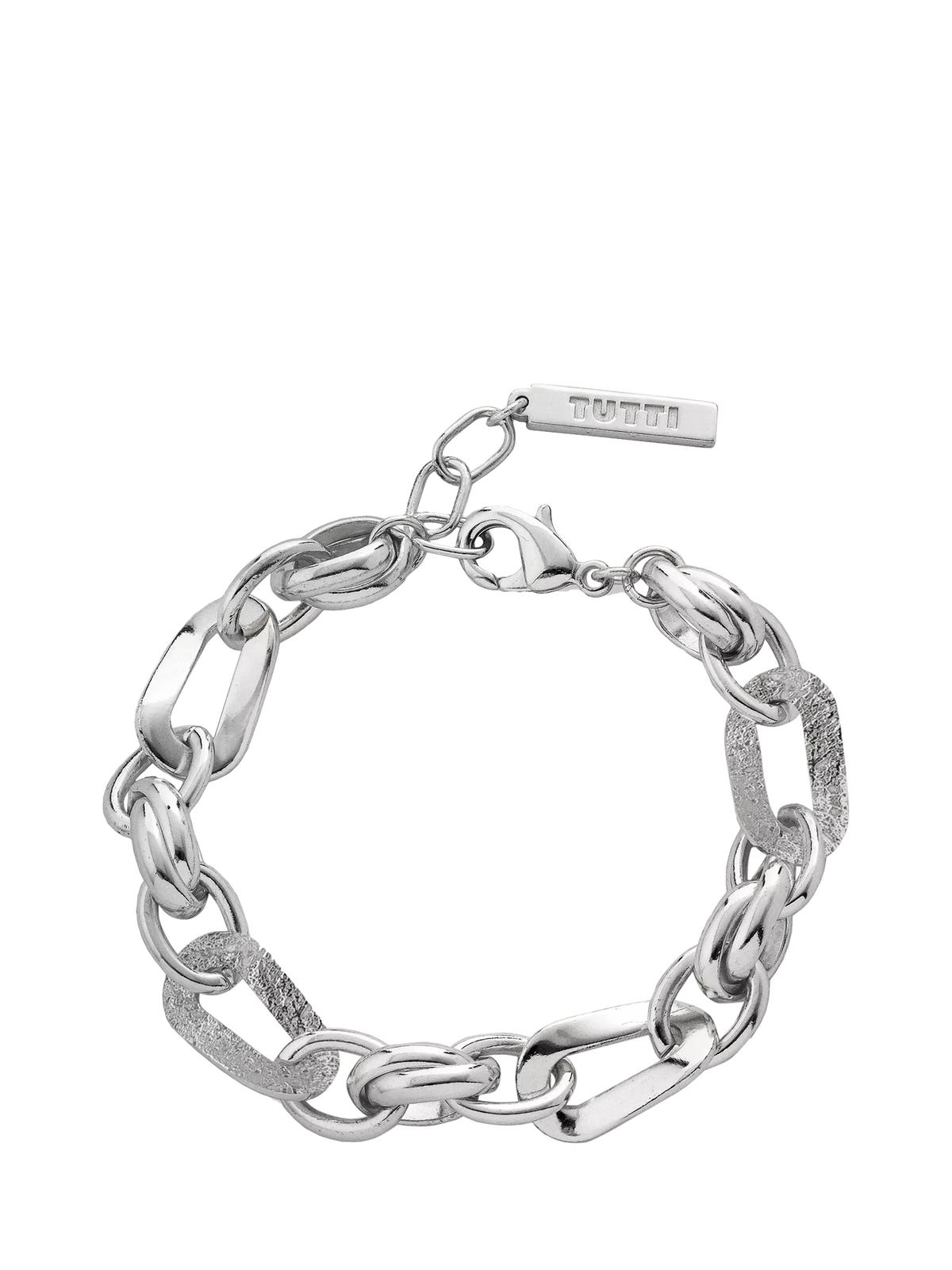 TUTTI wave chain bracelet silver (British brand)