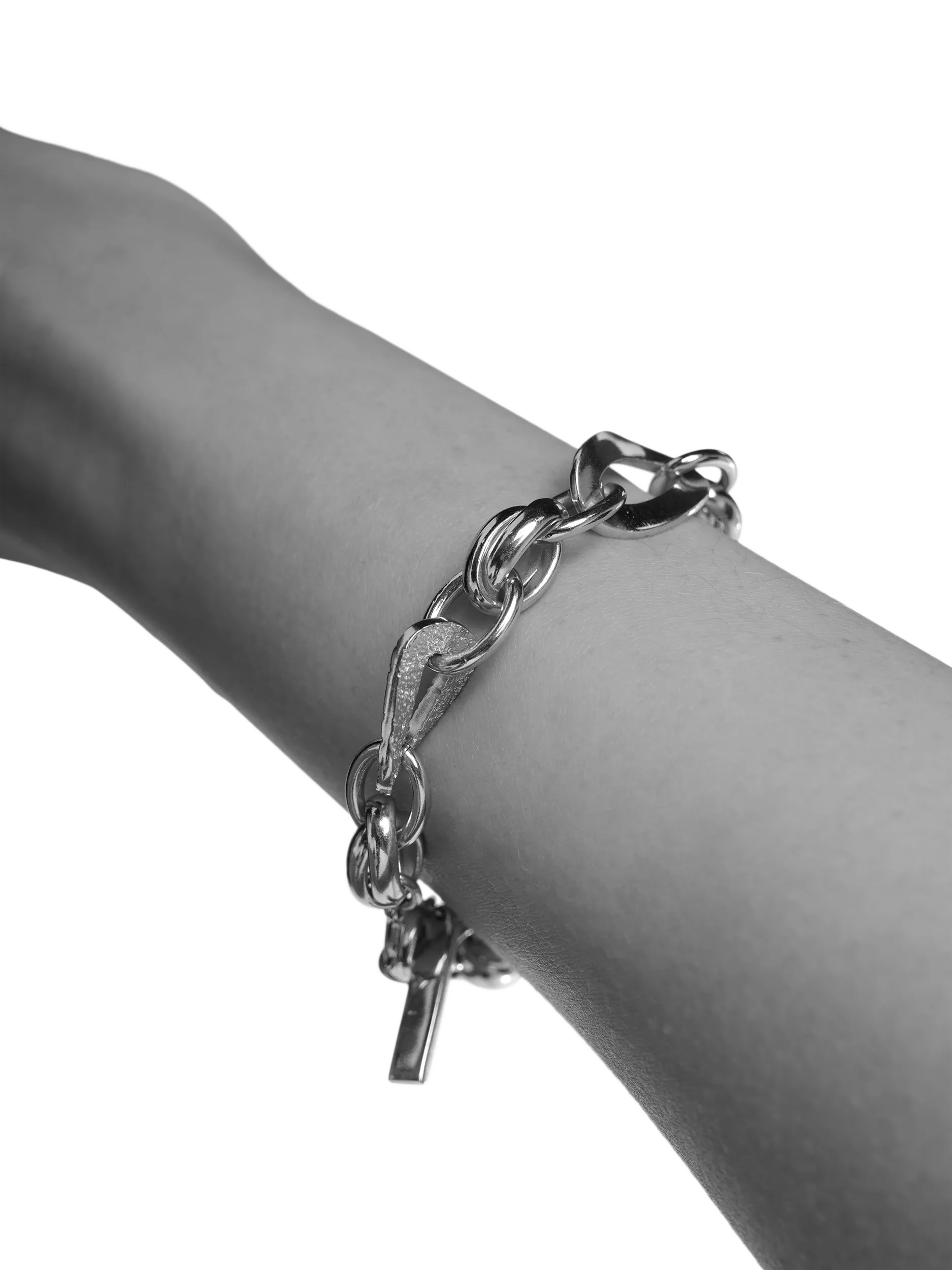 TUTTI wave chain bracelet silver (British brand)