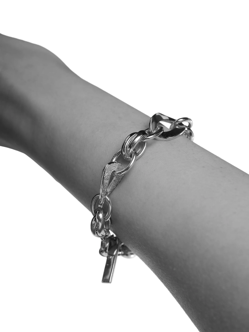 TUTTI wave chain bracelet silver (British brand)