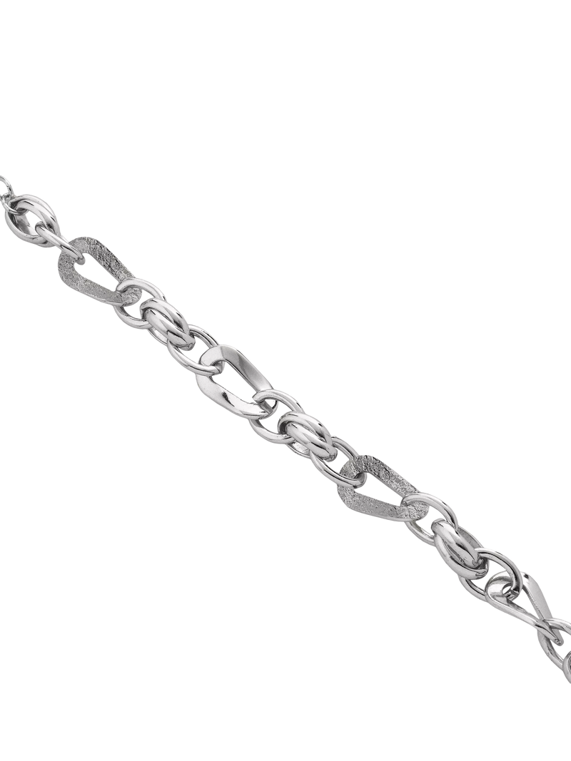 TUTTI wave chain bracelet silver (British brand)