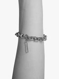 TUTTI silver square link chain bracelet adjustable 19-21.5cm, UK version