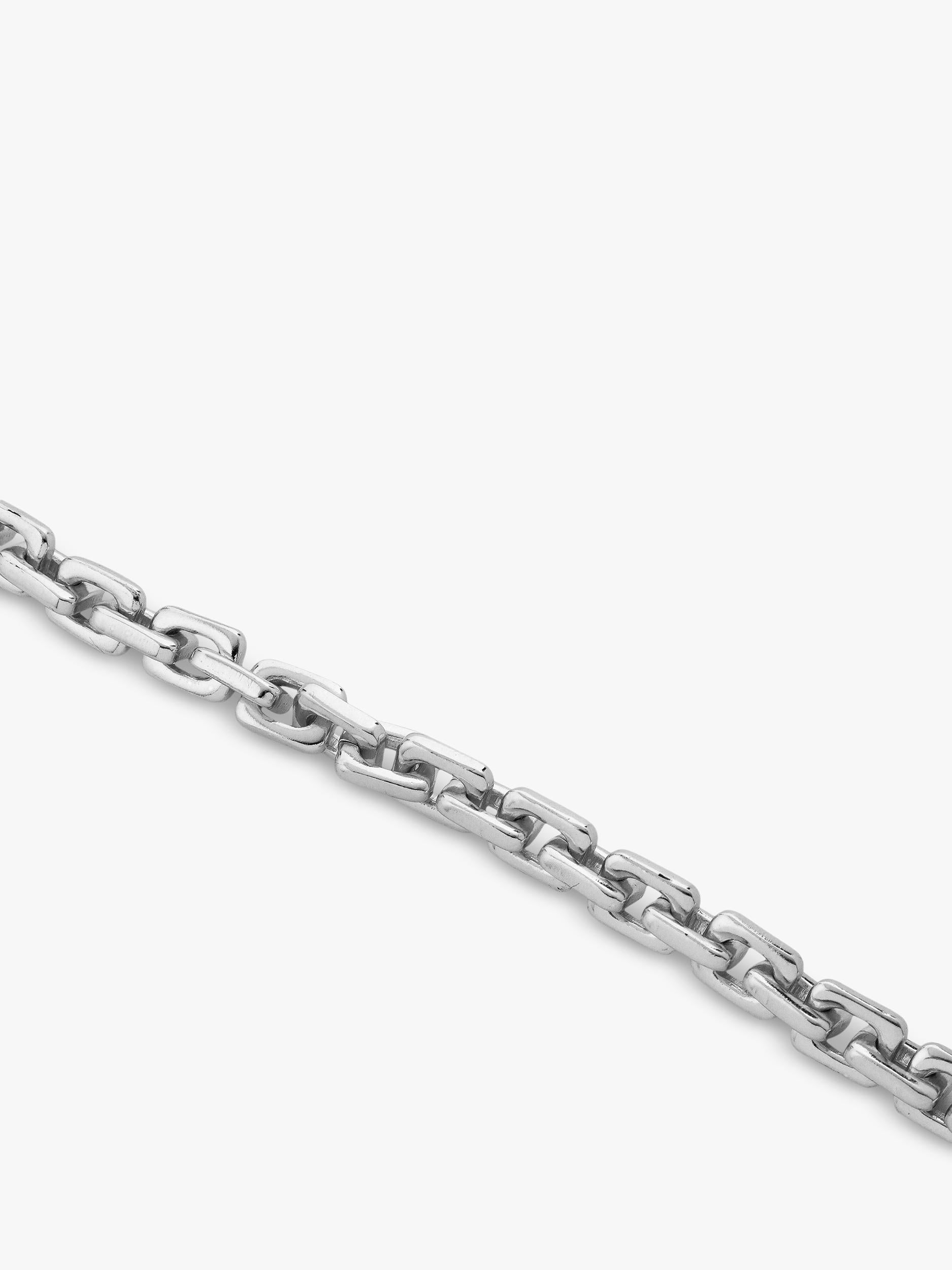 TUTTI silver square link chain bracelet adjustable 19-21.5cm, UK version