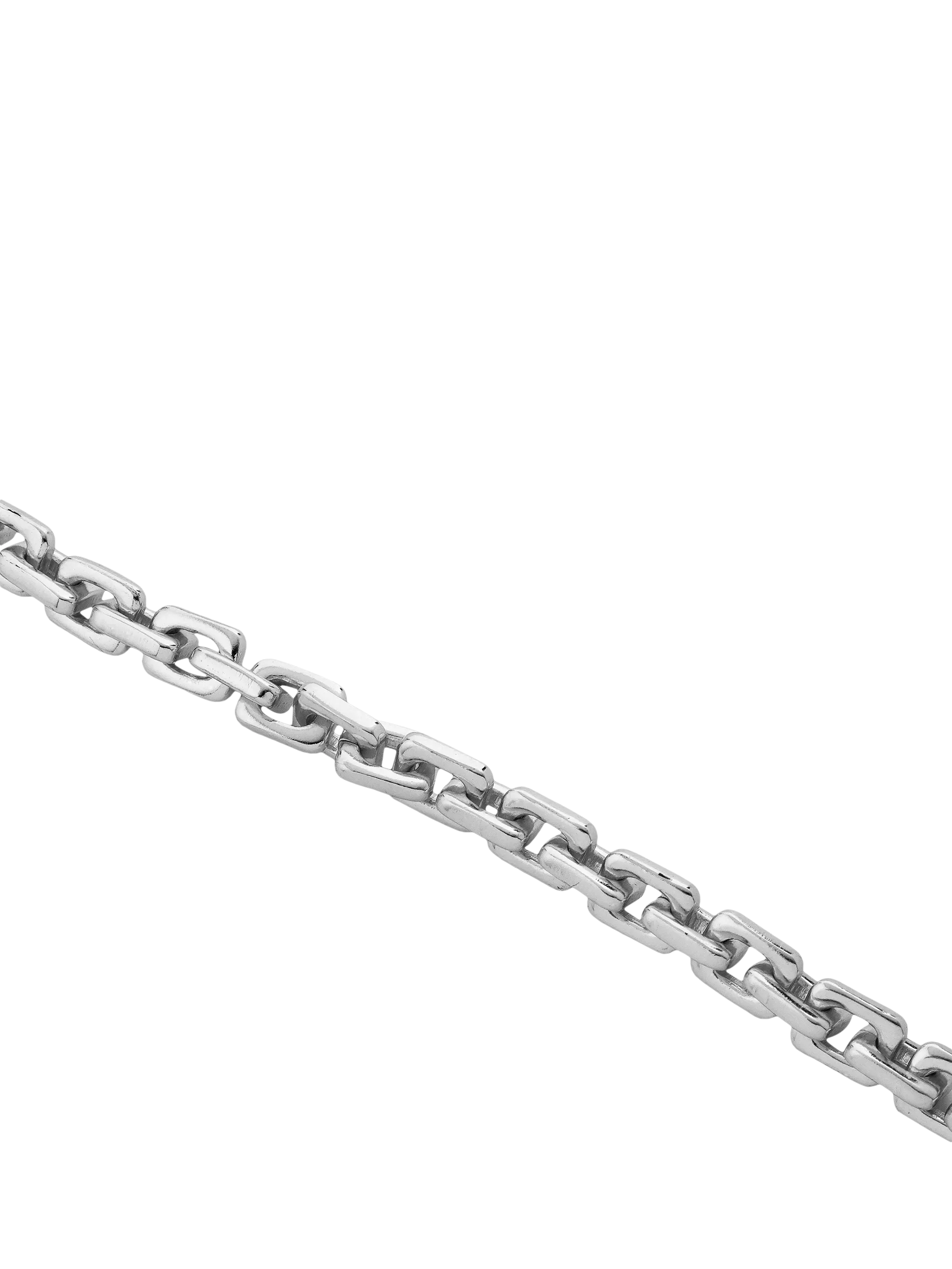 TUTTI silver square link chain bracelet adjustable 19-21.5cm, UK version
