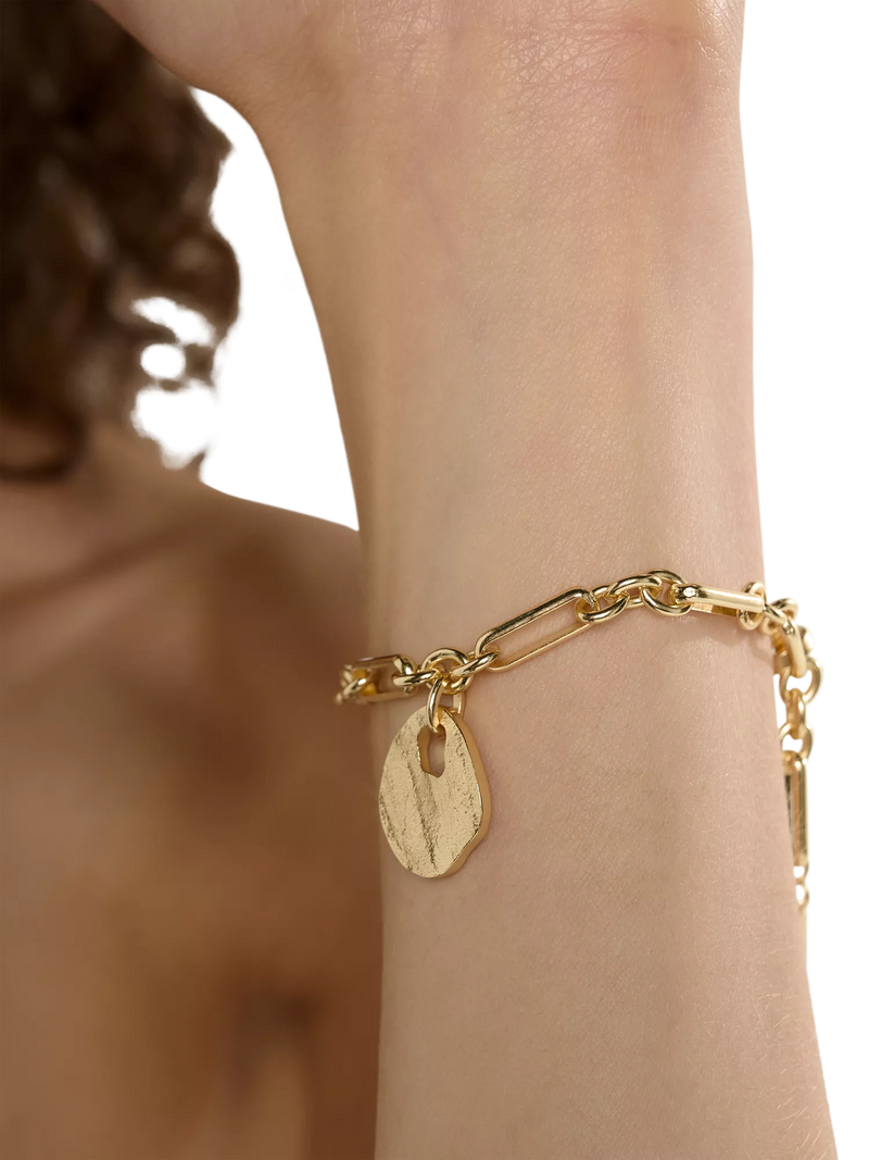 TUTTI Baia chunky link bracelet in gold - British product