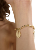 TUTTI Baia chunky link bracelet in gold - British product