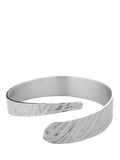 TUTTI textured wrap bangle silver, UK version