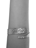 TUTTI textured wrap bangle silver, UK version