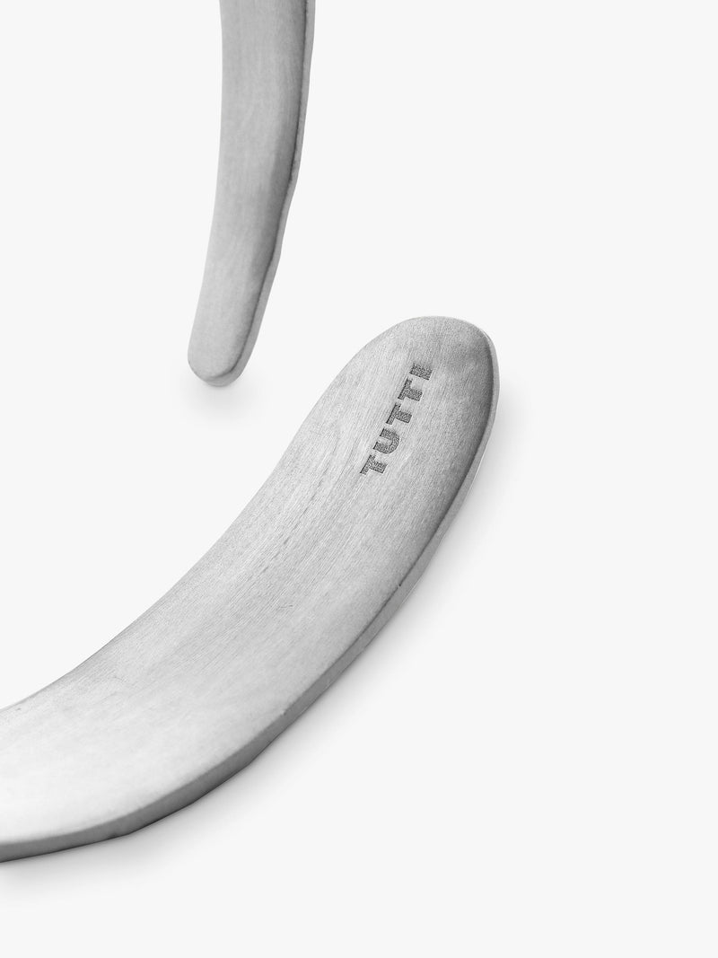 TUTTI textured wrap bangle silver, UK version
