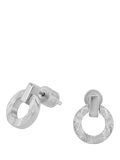 TUTTI open drop stud earrings silver 1.3cm - British product