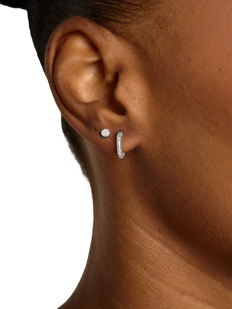 TUTTI textured silver earrings set of 2 (British brand)