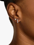 TUTTI textured silver earrings set of 2 (British brand)