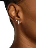 TUTTI textured silver earrings set of 2 (British brand)