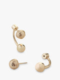 TUTTI Tideform detachable drop stud earrings gold - British product
