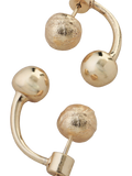TUTTI Tideform detachable drop stud earrings gold - British product